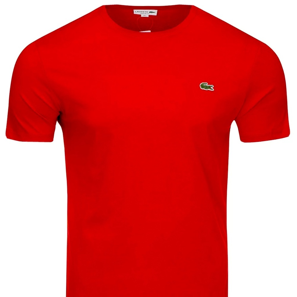Lacoste tshirt sz 6 red new